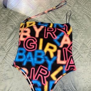 Multicolored babygirl bodysuit